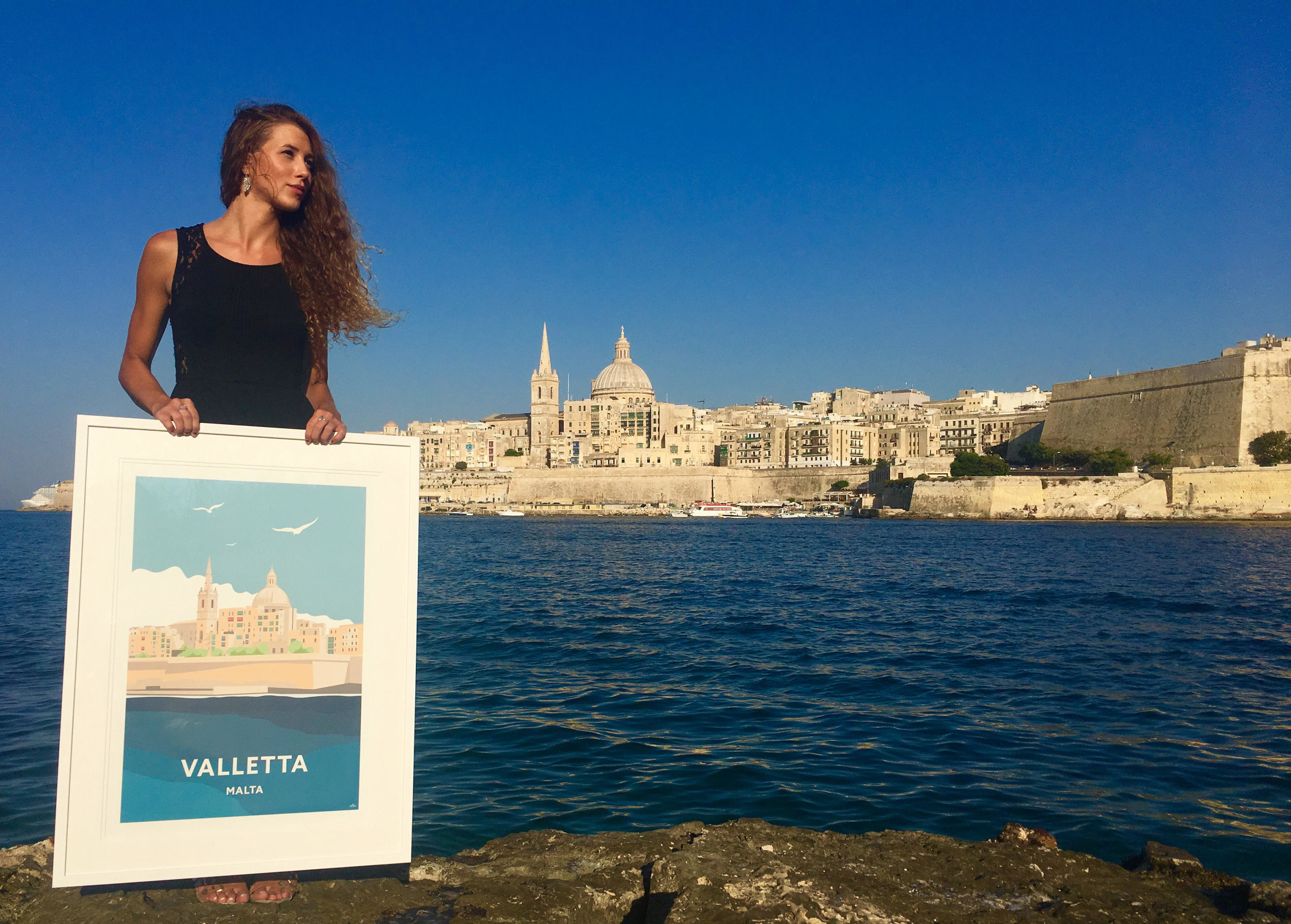 View of Valletta City in Malta